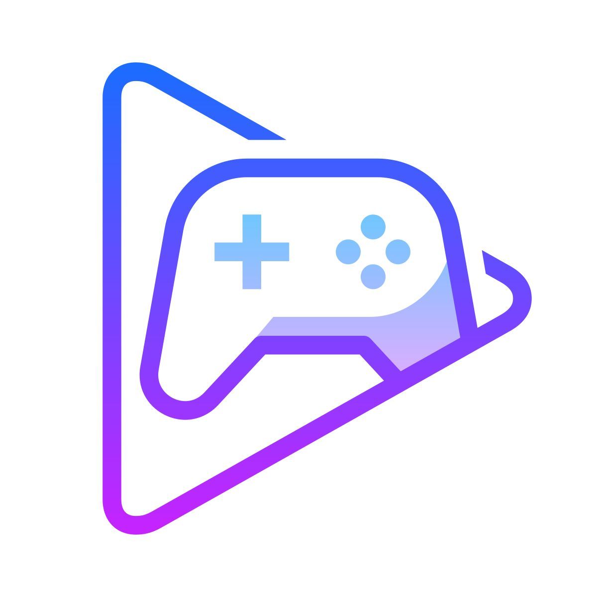 Play Games icon in Gradient style